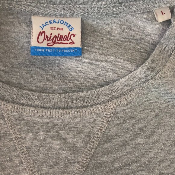 Jack & Jones Originals T-Shirt With Pocket and Asymmetrical Seam - Picture 5 of 7